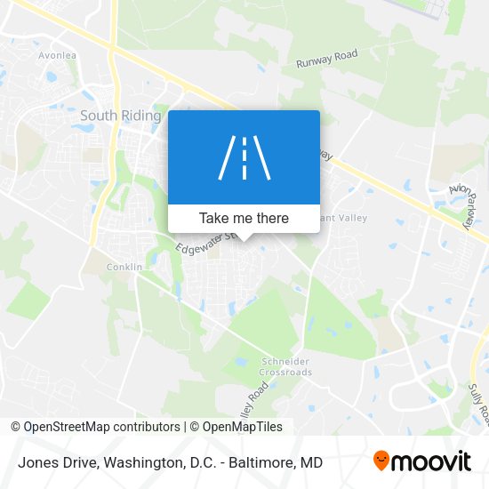 Jones Drive map