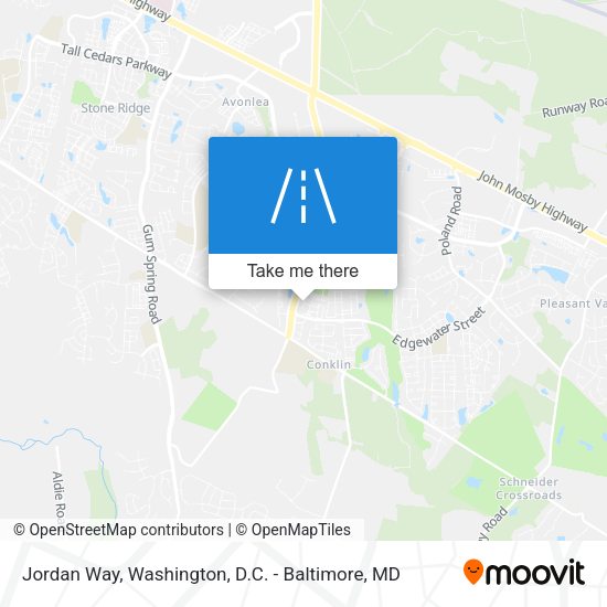 Jordan Way map