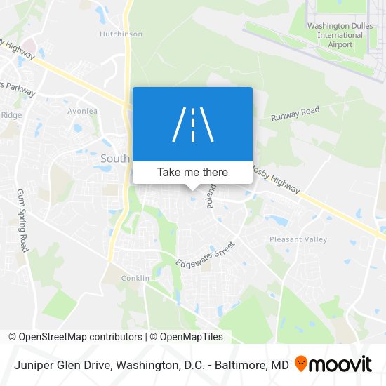 Juniper Glen Drive map