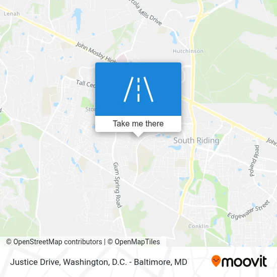 Justice Drive map