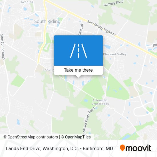 Lands End Drive map