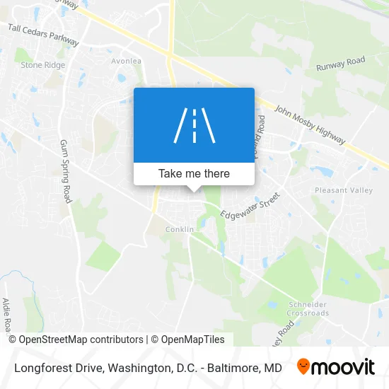 Longforest Drive map