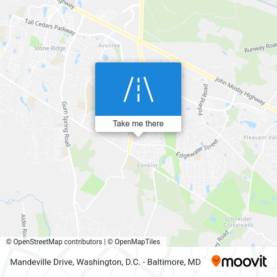 Mapa de Mandeville Drive