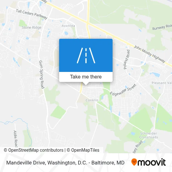 Mandeville Drive map