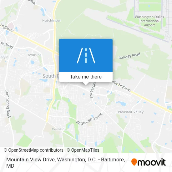 Mountain View Drive map