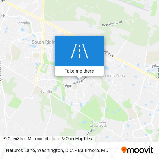 Natures Lane map