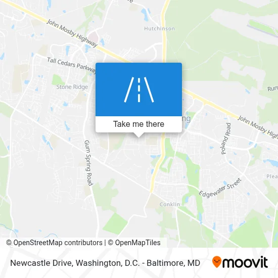 Newcastle Drive map