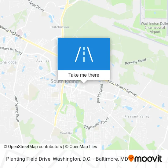 Planting Field Drive map