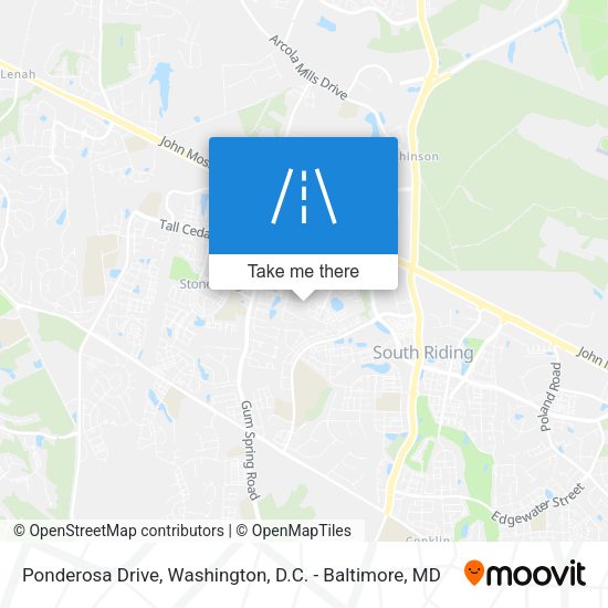 Mapa de Ponderosa Drive