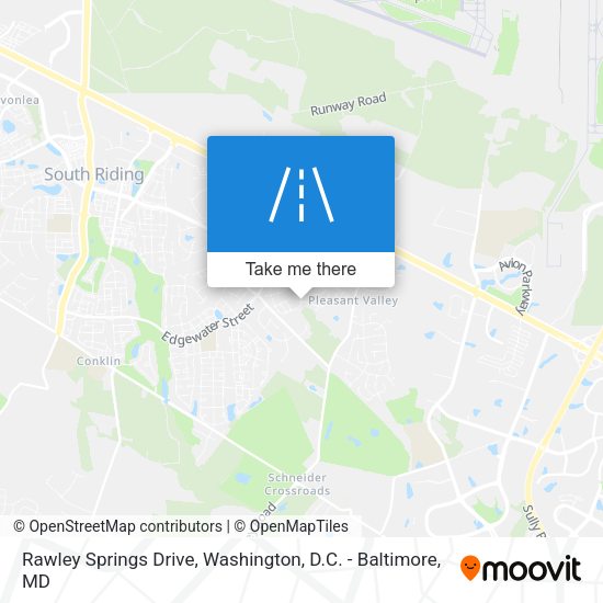 Mapa de Rawley Springs Drive