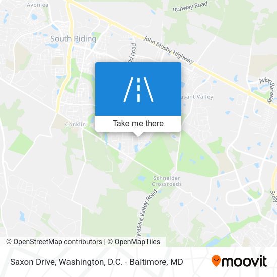 Saxon Drive map