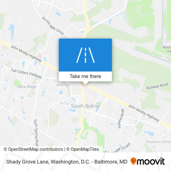 Mapa de Shady Grove Lane