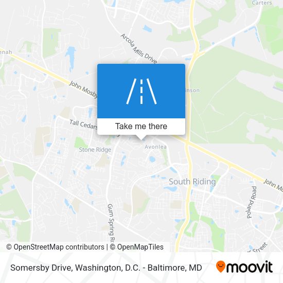 Somersby Drive map