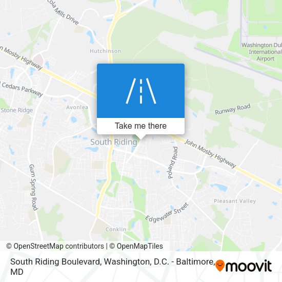 South Riding Boulevard map
