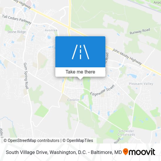 South Village Drive map