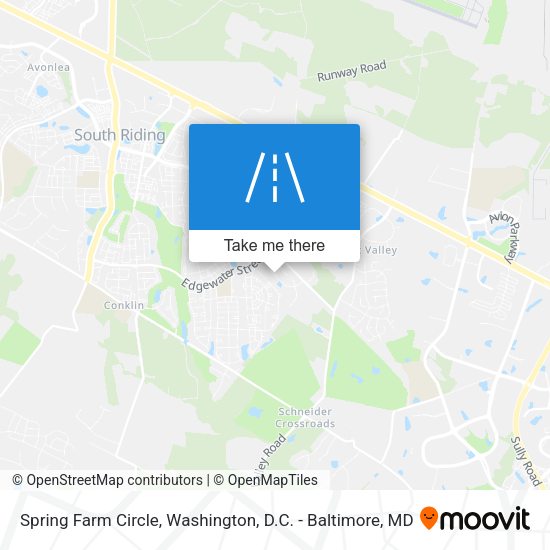 Spring Farm Circle map