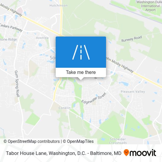 Tabor House Lane map