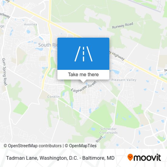 Mapa de Tadman Lane