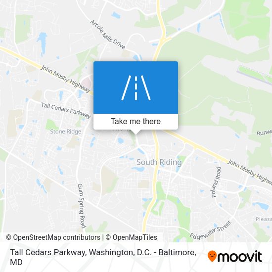 Mapa de Tall Cedars Parkway