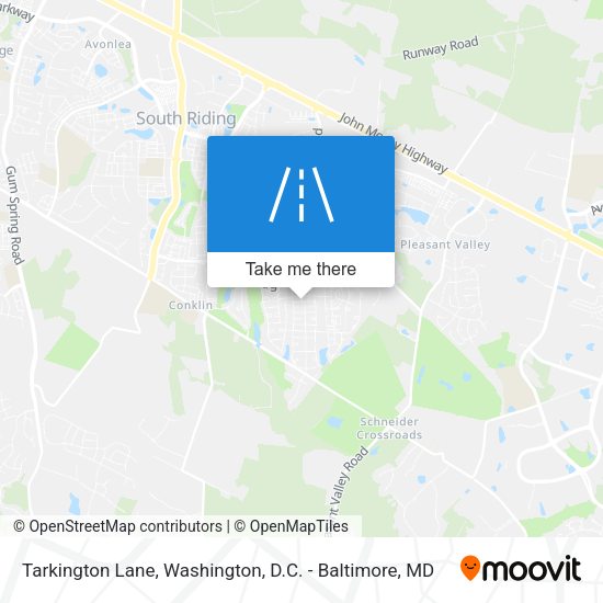 Tarkington Lane map