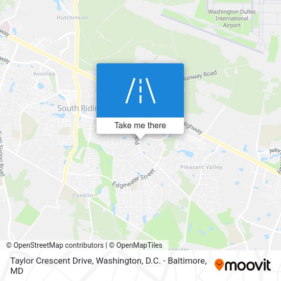 Taylor Crescent Drive map