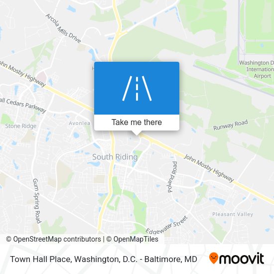 Town Hall Place map