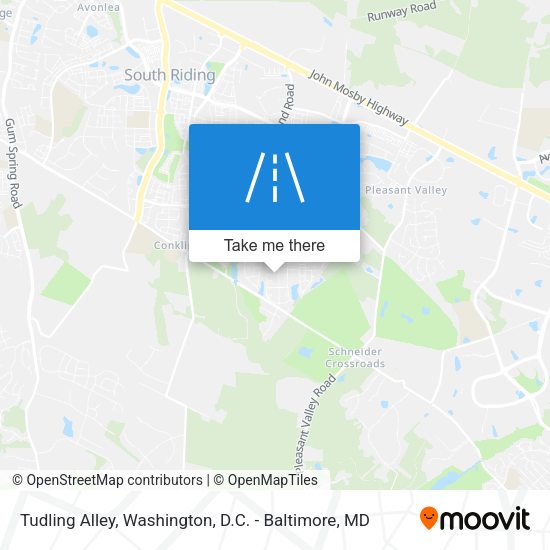 Tudling Alley map