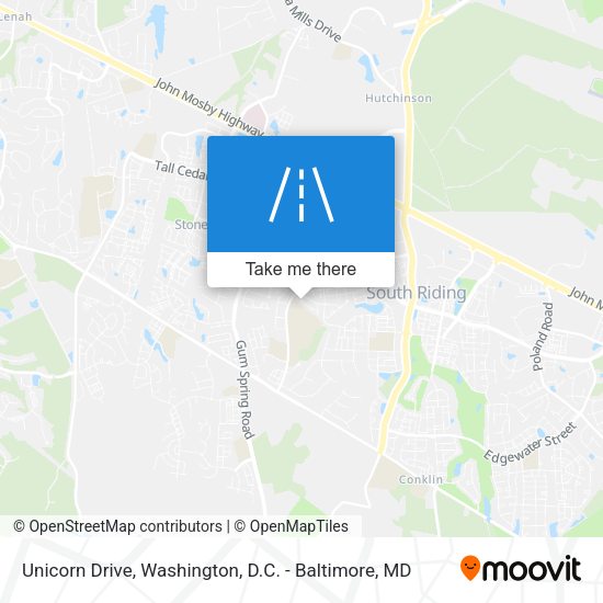 Unicorn Drive map