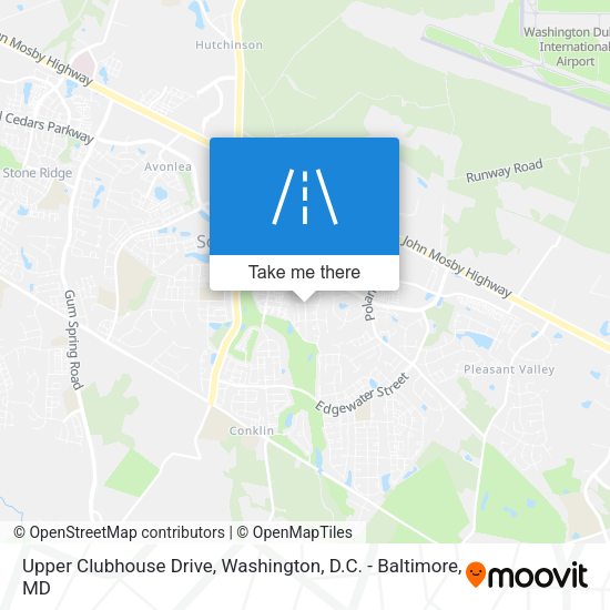 Mapa de Upper Clubhouse Drive