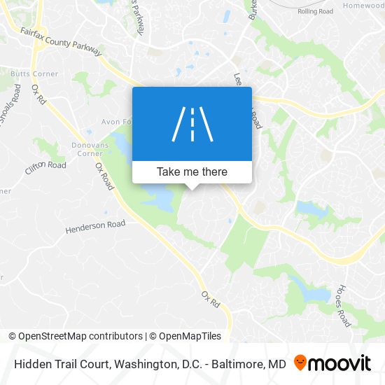 Hidden Trail Court map