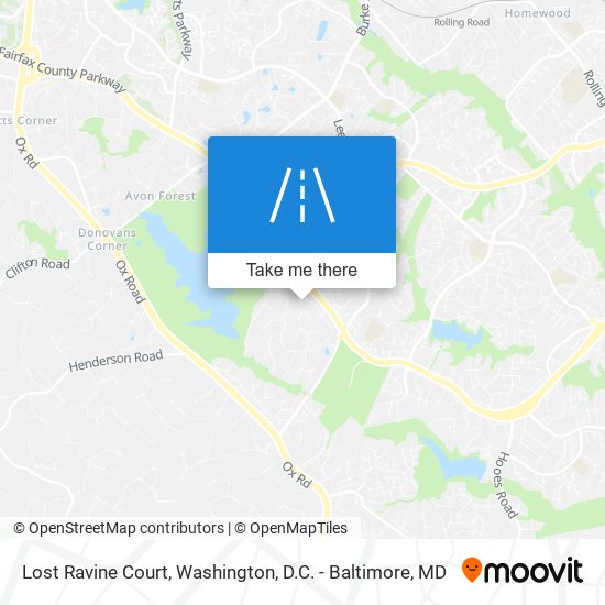 Lost Ravine Court map