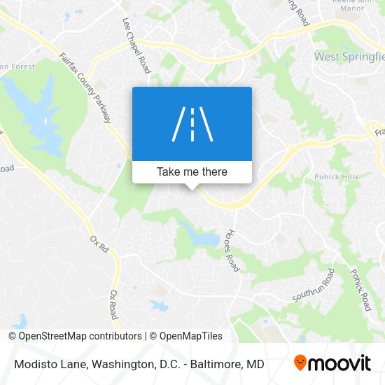 Mapa de Modisto Lane