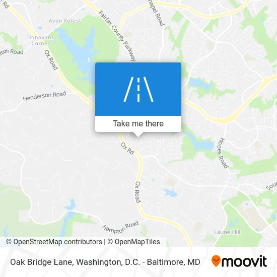 Oak Bridge Lane map