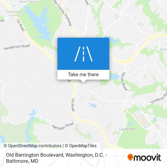 Old Barrington Boulevard map