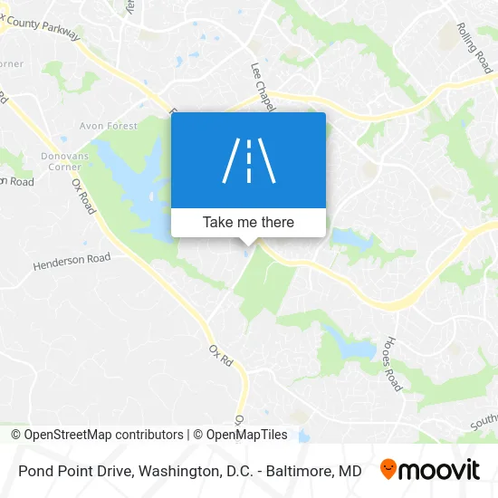 Pond Point Drive map