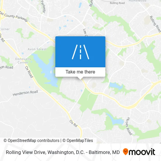 Rolling View Drive map