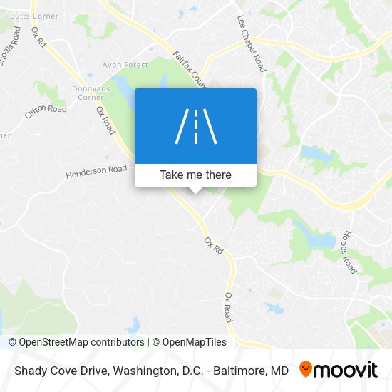 Shady Cove Drive map