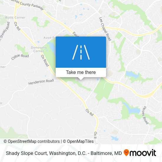 Shady Slope Court map