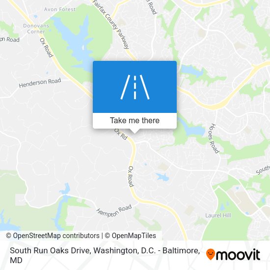 Mapa de South Run Oaks Drive