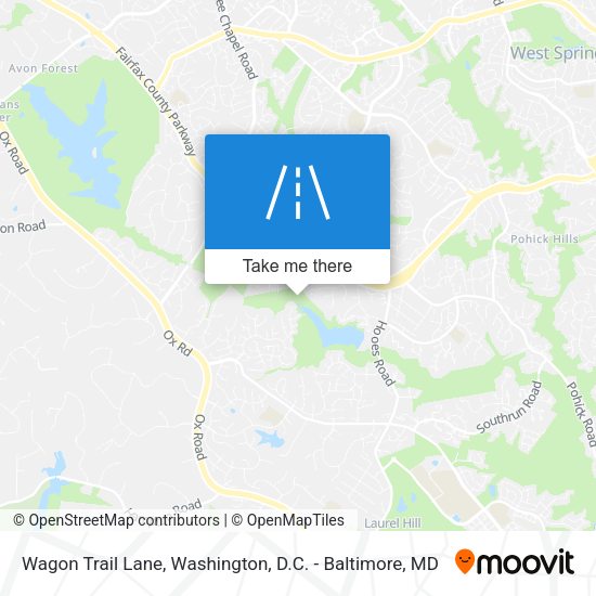 Wagon Trail Lane map