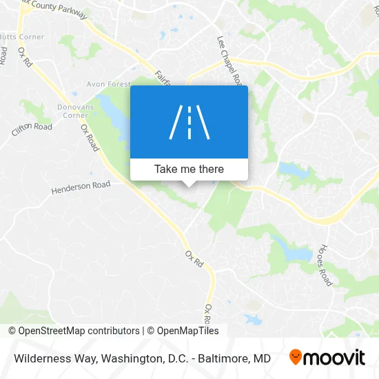 Wilderness Way map