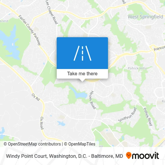 Windy Point Court map