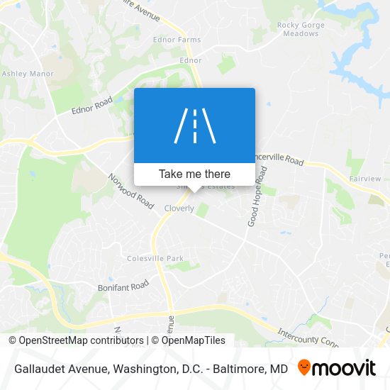 Gallaudet Avenue map