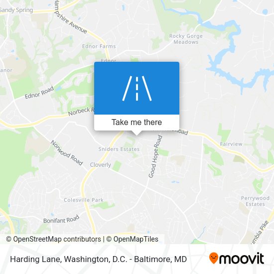 Mapa de Harding Lane