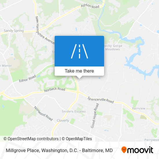 Millgrove Place map