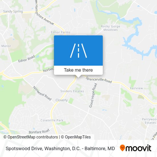 Spotswood Drive map