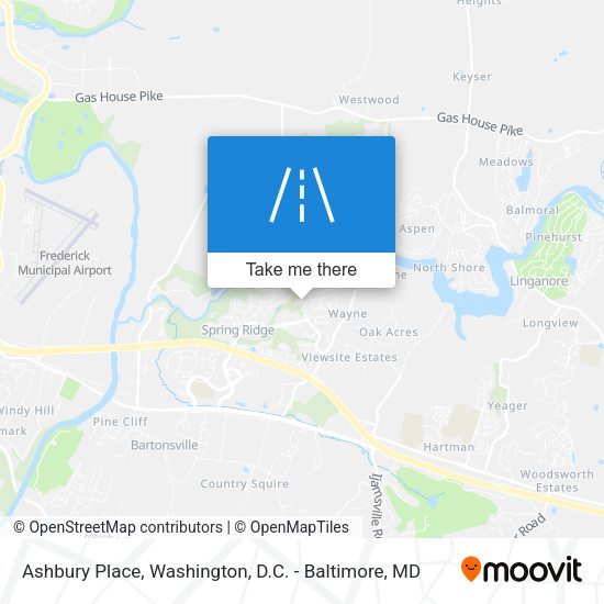 Ashbury Place map