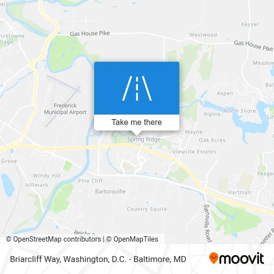Briarcliff Way map