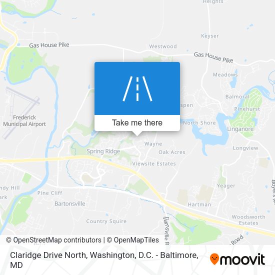 Mapa de Claridge Drive North