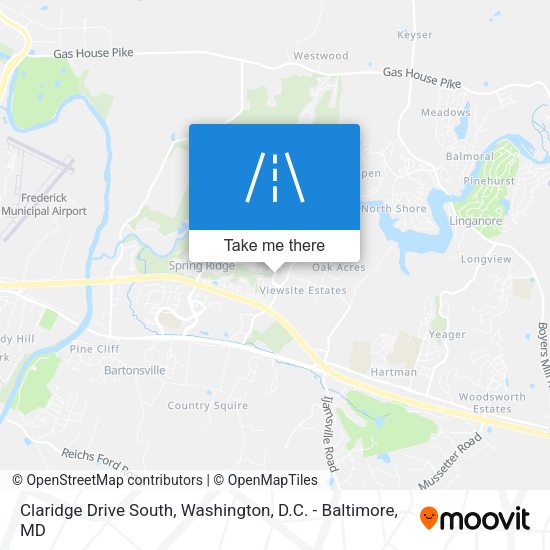 Claridge Drive South map